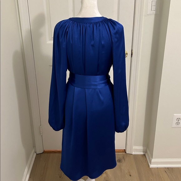 Lilly Pulitzer Saige Long Sleeve Belted Dress In Alba Blue Size Medium - Picture 9 of 13